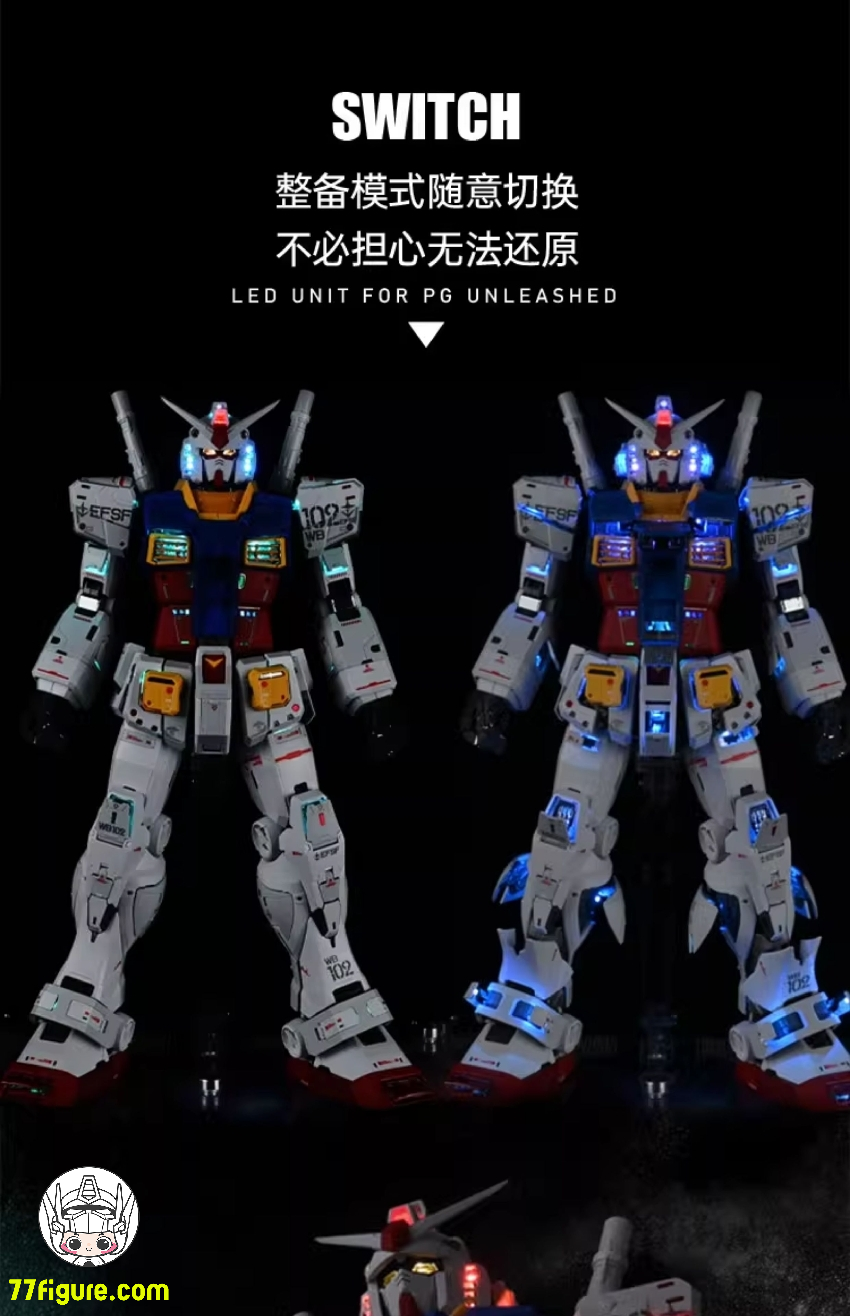 【先行販売】Unicorn Art 1/60 PG UNLEASHED RX-78-2 ガンダム用 LEDユニット デラックス版