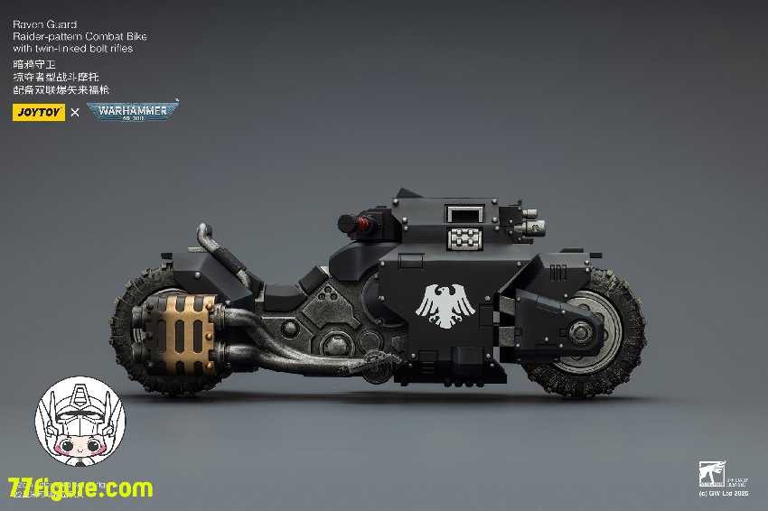 【予約商品】ジョイトイ JoyToy Source 1/18 『ウォーハンマー40K』レイヴンガード レイダーパターン コンバットバイク ツインリンクド・ボルトライフル付き