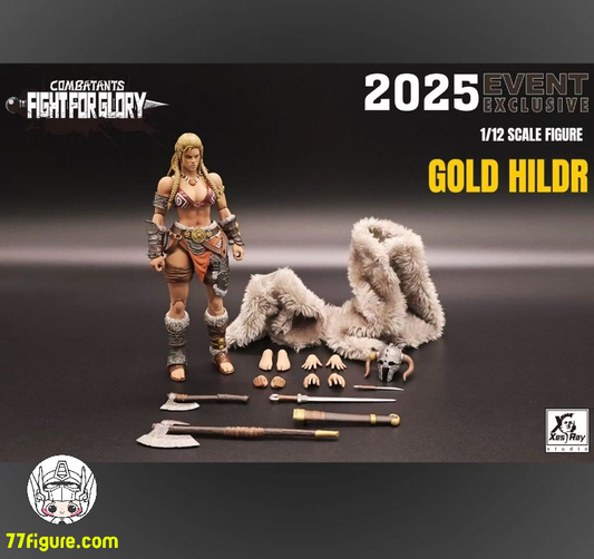 【予約商品】Xesray Studio 1/12  コンバタント フォー グローリー ゴールド・ヒルド WF25イベント限定版 塗装済み可動フィギュア