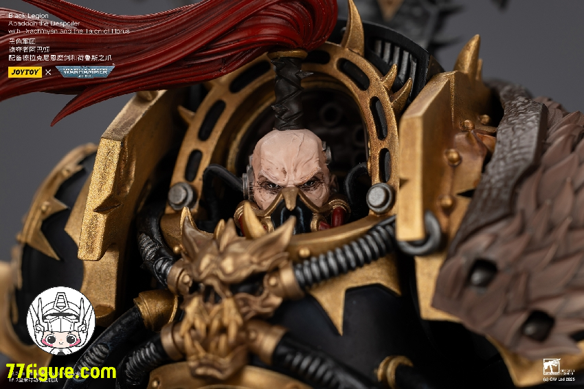 【予約商品】ジョイトイ JoyToy Source 1/18 『ウォーハンマー40K』ブラック・レギオン アバドン・ザ・デスポイラー ドラクニエンとホルスの爪付き 塗装済み可動フィギュア