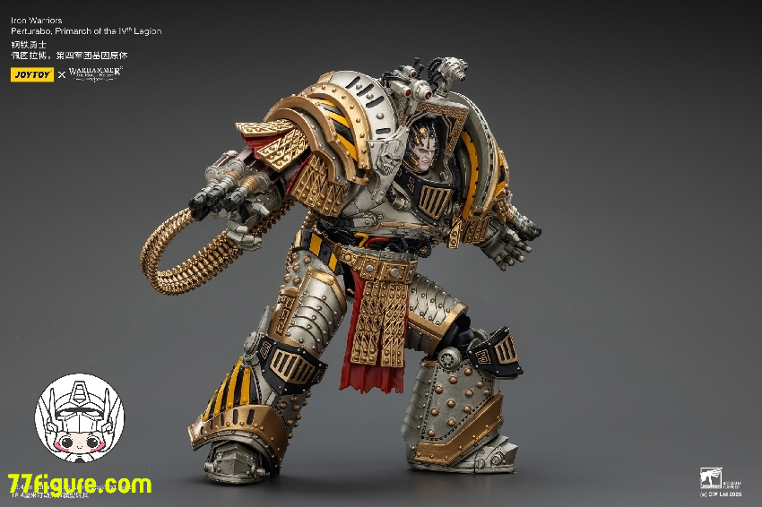 【予約商品】ジョイトイ JoyToy Source 1/18 『ウォーハンマー ホルスの異端』アイアン・ウォリアーズ 第4軍団のプライマーク パータラボ 塗装済み可動フィギュア