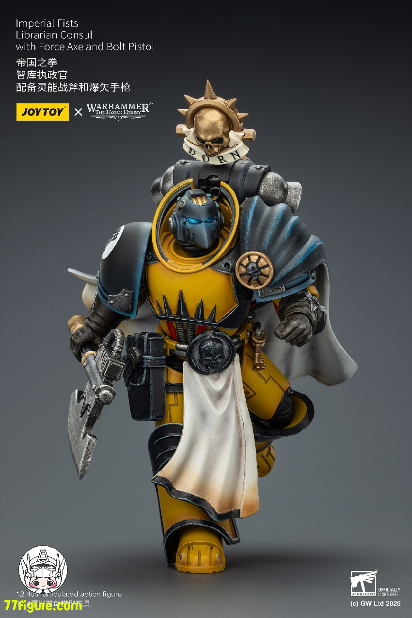 【予約商品】ジョイトイ JoyToy Source 1/18 『ウォーハンマー ホルスの異端』インペリアル フィスツ ライブラリアン・コンスル フォースアックス＆ボルトピストル付き 塗装済み可動フィギュア