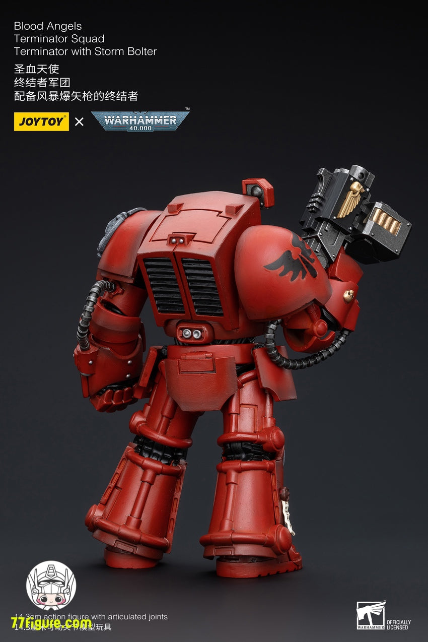 【先行販売】ジョイトイ JoyToy Source 1/18 『ウォーハンマー40K』ブラッド エンジェルズ ターミネーター分隊 ターミネーター ストーム ボルター付き 塗装済み可動フィギユア