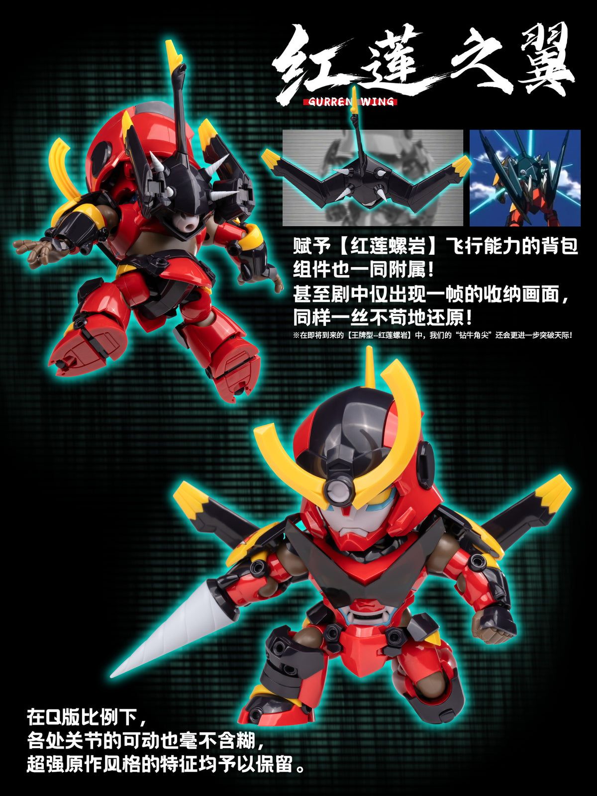 【予約商品】SOSKILL 1/12 SSK-TTGL-01 グレンラガン ちび超可動 プラモデル