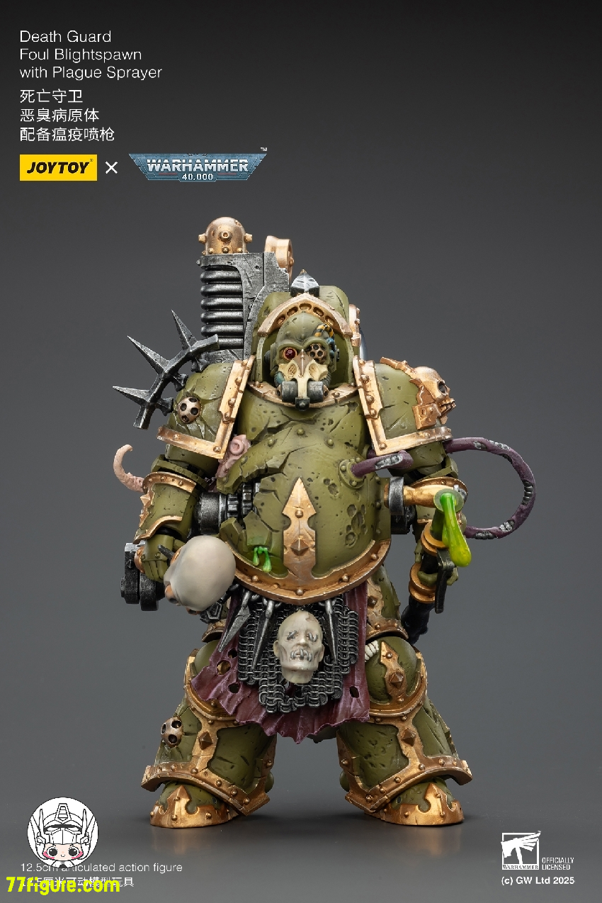 【予約商品】ジョイトイ JoyToy Source 1/18 『ウォーハンマー40K』デスガード ファウル ブライトスポーン ペストスプレー付き 塗装済み可動フィギュア