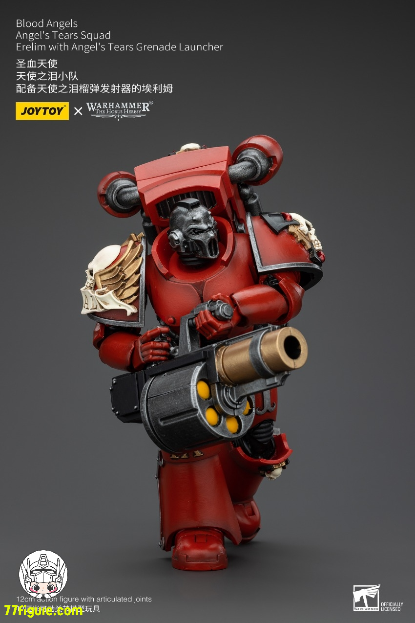 【先行販売】ジョイトイ JoyToy Source 1/18 『ウォーハンマー ホルスの異端』ブラッド エンジェル 天使の涙 部隊 エレリム 天使の涙グレネードランチャー付き 塗装済み可動フィギュア