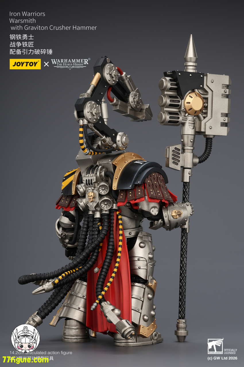 【予約商品】ジョイトイ JoyToy Source 1/18『ウォーハンマー ホルスの異端』アイアン ウォリアーズ ウォースミス グラビトンクラッシャーハンマー付き 塗装済み可動フィギュア