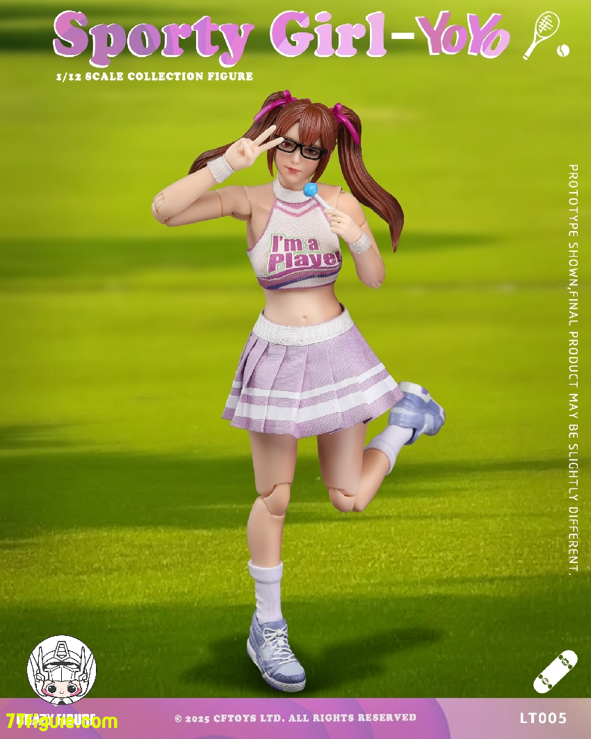【予約商品】Crazy Figure 1/12 LT005 スポーティガール ヨーヨー 塗装済み可動フィギュア