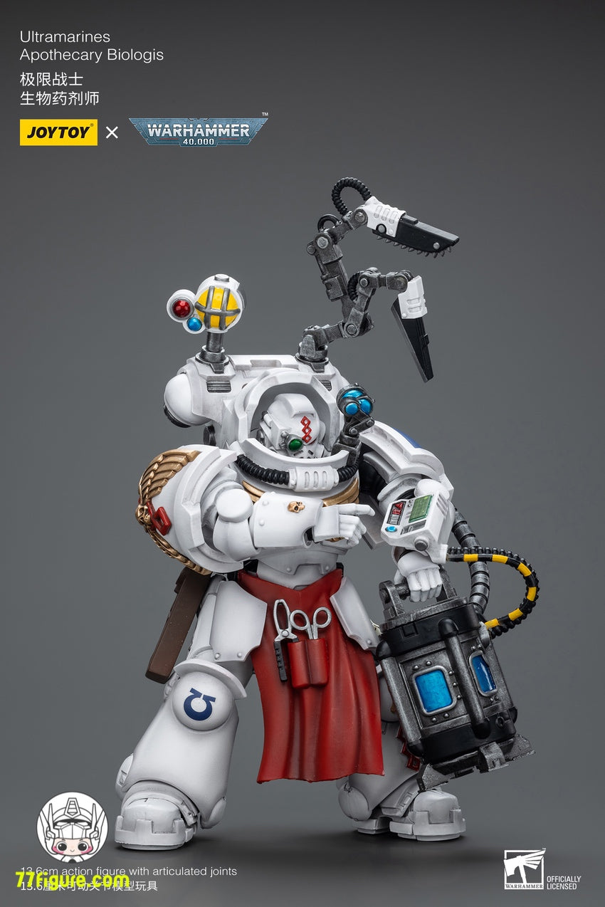 【品切れ】ジョイトイ JoyToy Source 1/18 『ウォーハンマー40K』 ウイトラマリンズ アポセカリー バイオロジス 塗装済み可動フィギュア