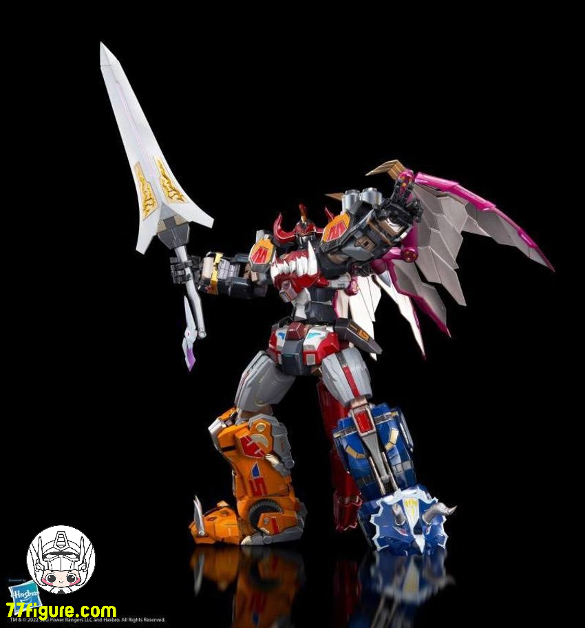 【予約商品】（再版）Flame Toys マイティ・モーフィン・パワーレンジャー ダイノメガゾード 塗装済み可動フィギュア