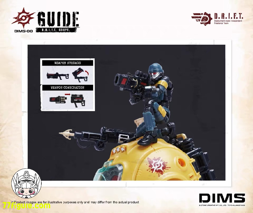 【予約商品】トイズアライアンス 1/18 DIMS-00 ドリフトガイド 塗装済み可動フィギュア