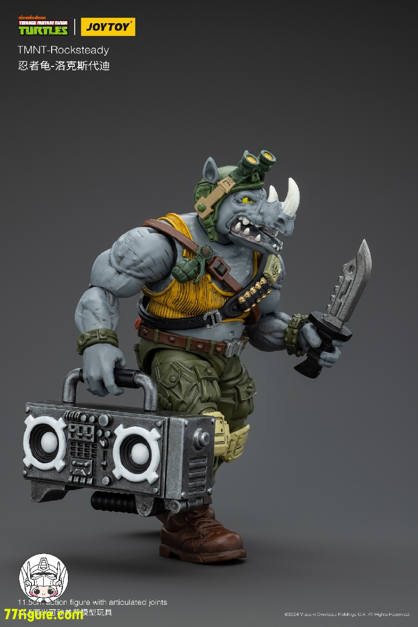 【先行販売】ジョイトイ JoyToy Source 1/18 ティーンエイジ  ミュータント ニンジャ タートルズ 『TMNT 』ロックステディ 塗装済み可動フィギュア