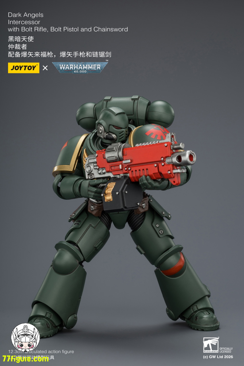 【予約商品】ジョイトイ JoyToy Source 1/18 『ウォーハンマー40K』ダークエンジェル インターセッサー ボルトライフル ボルトピストル チェーンソード付き 塗装済み可動フィギュア