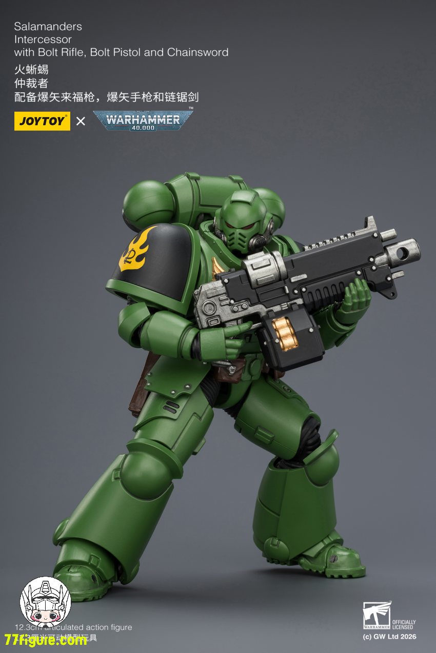 【予約商品】ジョイトイ JoyToy Source 1/18 『ウォーハンマー40K』サンショウウオ インターセッサー ボルトライフル ボルトピストル チェーンソード付き 塗装済み可動フィギュア