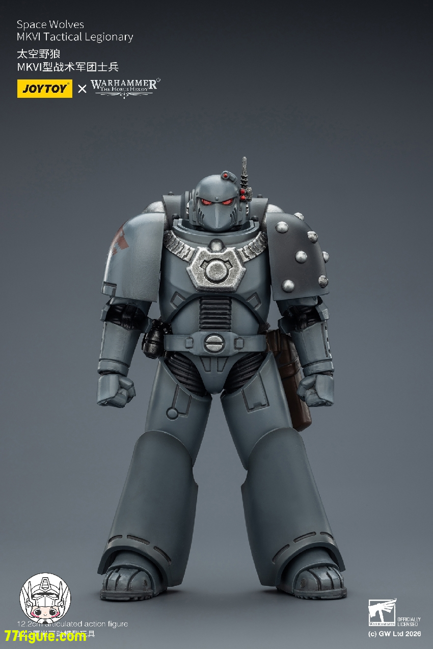 【品切れ】ジョイトイ JoyToy Source 1/18 『ウォーハンマー ホルスの異端』スペース ウルブズ MKVI タクティカル レジオナリー 塗装済み可動フィギュア