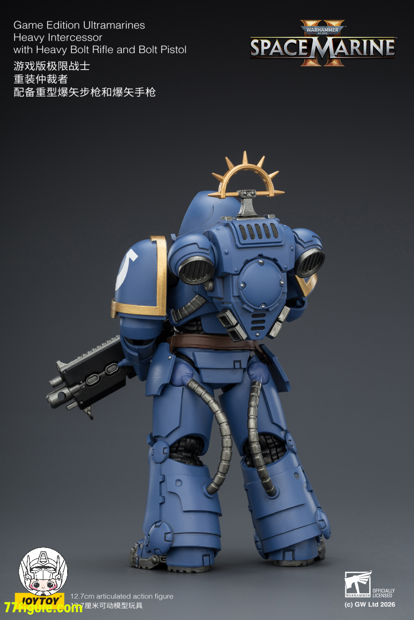 【予約商品】ジョイトイ JoyToy Source 1/18 『ウォーハンマー40K』ゲームエディション ウルトラマリーンズ ヘビーインターセッサー ヘビーボルトライフルとボルトピストル付き 塗装済み可動フィギュア