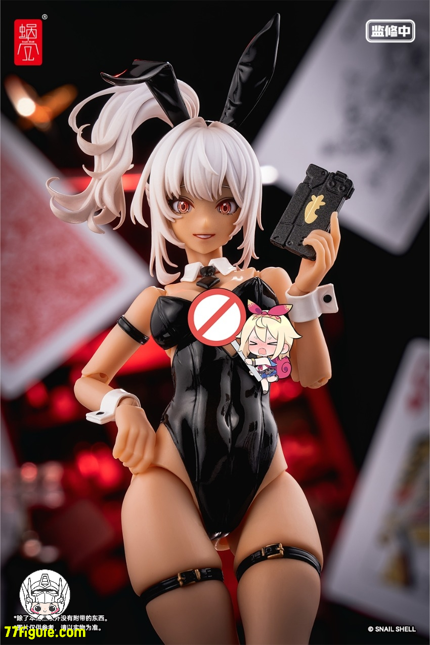 蝸之殻スネイルシェイル バニーガール アイリン サンキスドVer. 他3点セット 蝸之殻(スネイルシェル) 1/12 RA-01B バニーガール・アイリーン