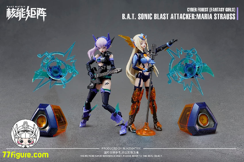 【先行販売】Nuke Matrix 1/12「ファンタジーガール・サイバーフォレスト」B.A.T 狂炫音爆 マリア・シュトラウス プラモデル