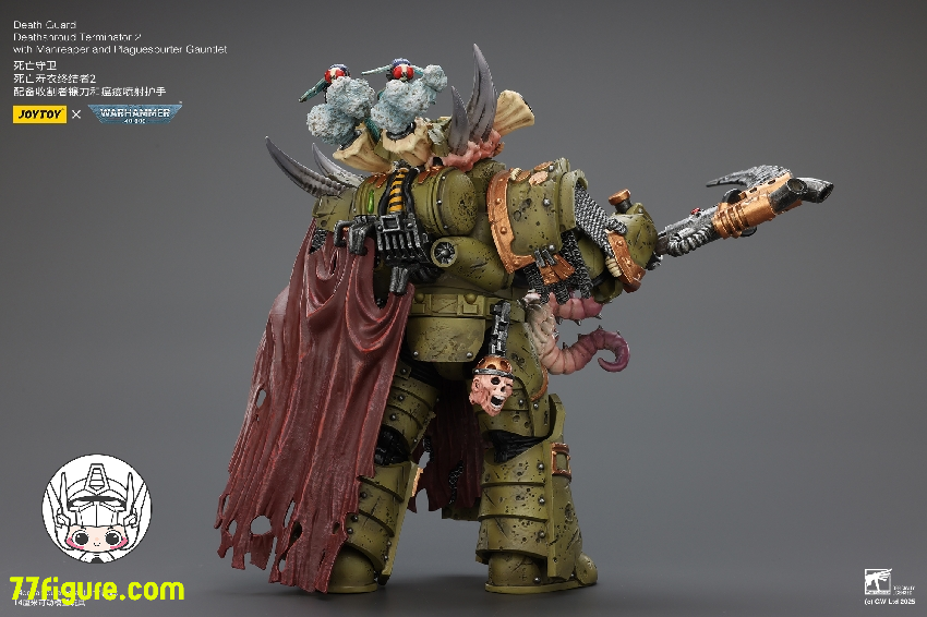 【予約商品】ジョイトイ JoyToy Source 1/18 『ウォーハンマー40K』デスガード デスシュラウド・ターミネーター2 マンリーパーとプレイグスパーター・ガントレット付き 塗装済み可動フィギュア