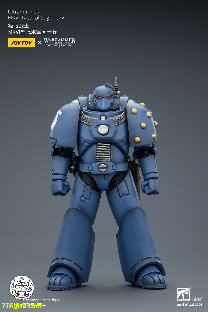 【品切れ】ジョイトイ JoyToy Source 1/18 『ウォーハンマー ホルスの異端』ウルトラマリーンズ MKVI タクティカル レジオナリー 塗装済み可動フィギュア