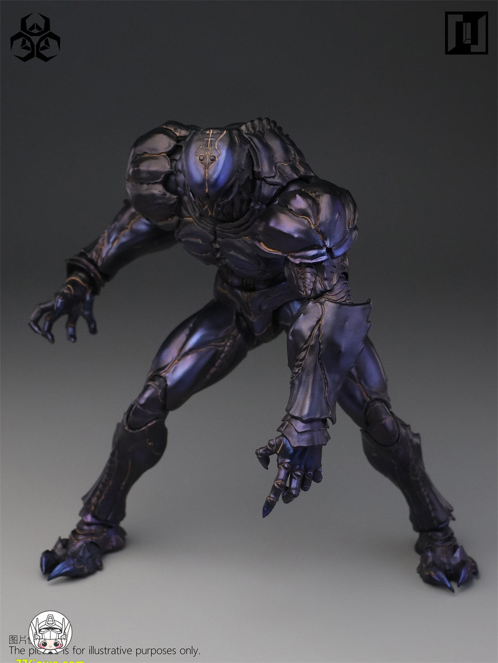 【予約商品】Mirrfig 1/12 MF004-B エボリューショナリー・バトルフィールド：プレイグ ゴーストパープル 塗装済み可動フィギュア