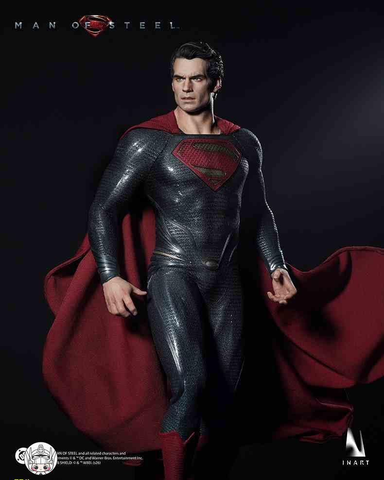 【予約商品】INART 1/6 AgA042 スーパーマン：マン・オブ・スティール スーパーマン ダブルヘッドスカルプトVer. 塗装済み可動フィギュア