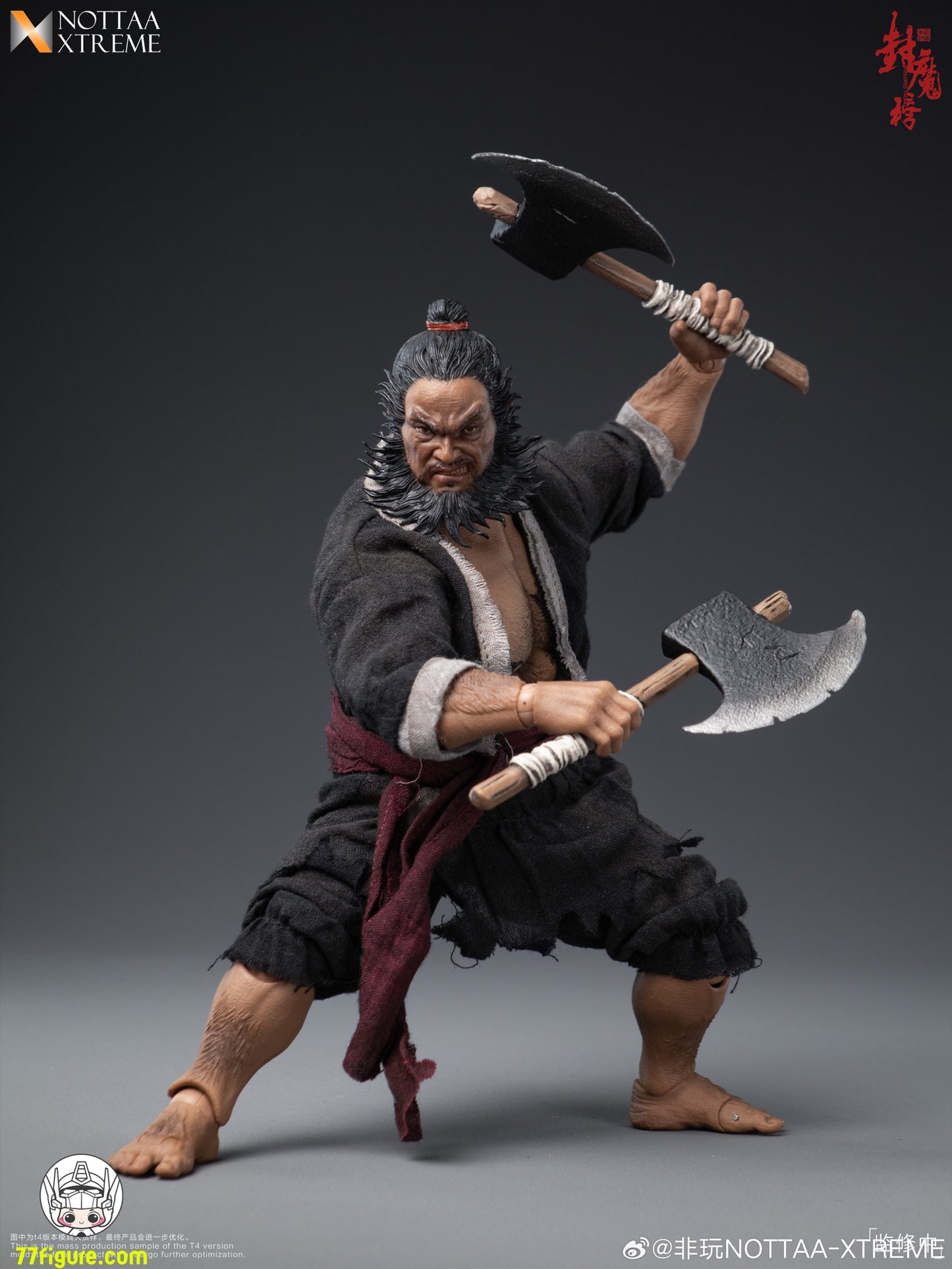 NOTTAA XTREME 1/12 封魔榜 天殺星・李逵 塗装済み可動フィギュア
