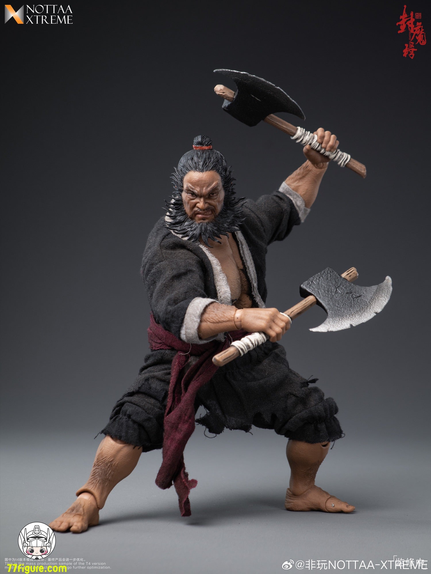 NOTTAA XTREME 1/12 封魔榜 天殺星・李逵 塗装済み可動フィギュア