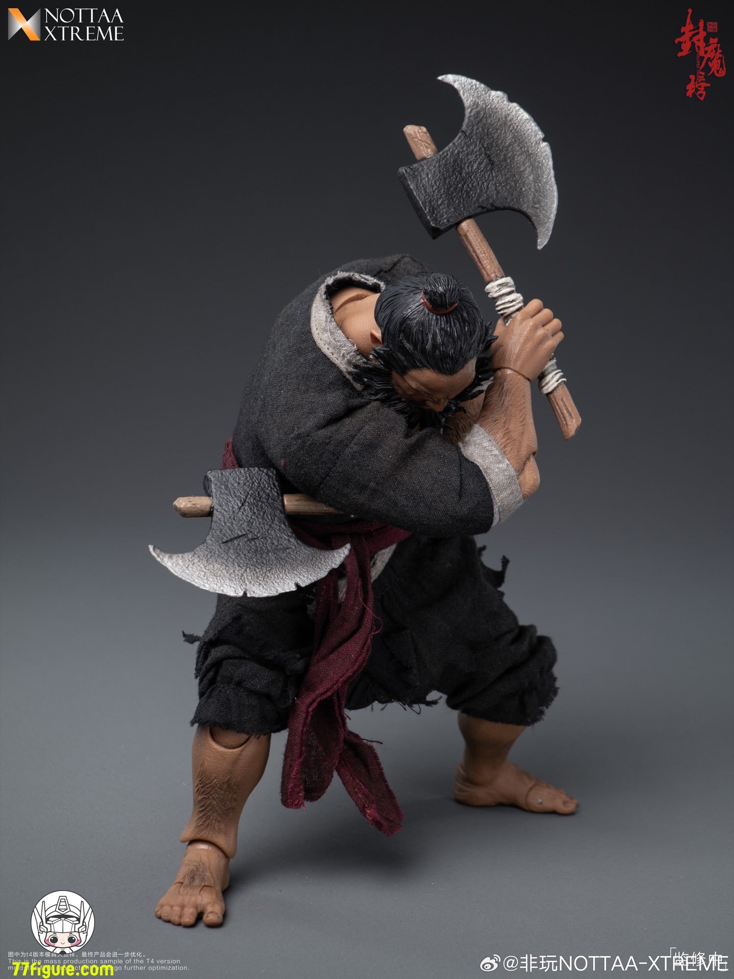 NOTTAA XTREME 1/12 封魔榜 天殺星・李逵 塗装済み可動フィギュア