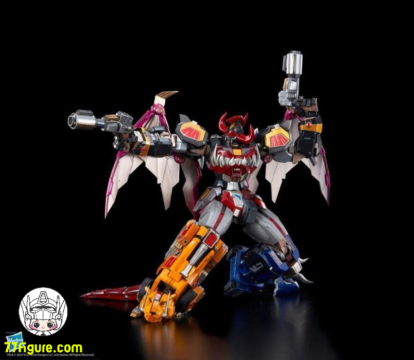 【予約商品】（再版）Flame Toys マイティ・モーフィン・パワーレンジャー ダイノメガゾード 塗装済み可動フィギュア