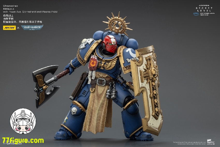 【予約商品】ジョイトイ JoyToy Source 1/18 『ウォーハンマー40K』ウルトラマリーンズ メタウルス パワーアックス ストームシールド プラズマピストル付き 塗装済み可動フィギュア