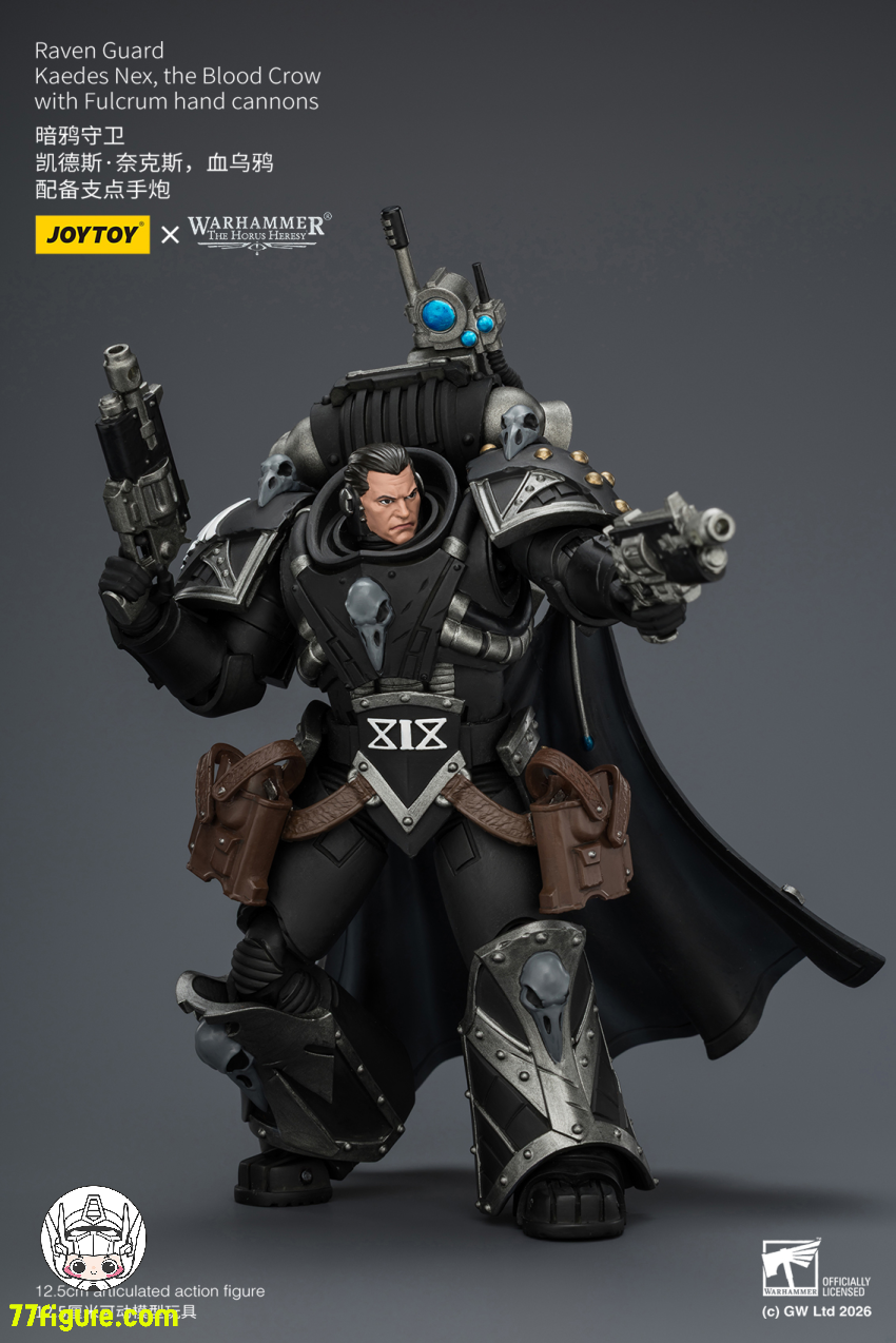 ジョイトイ JoyToy Source 1/18『ウォーハンマー ホルスの異端』レイヴン・ガード カエデス・ネクス、ブラッド・クロウ フルクラム・ハンドキャノン付き 塗装済み可動フィギュア