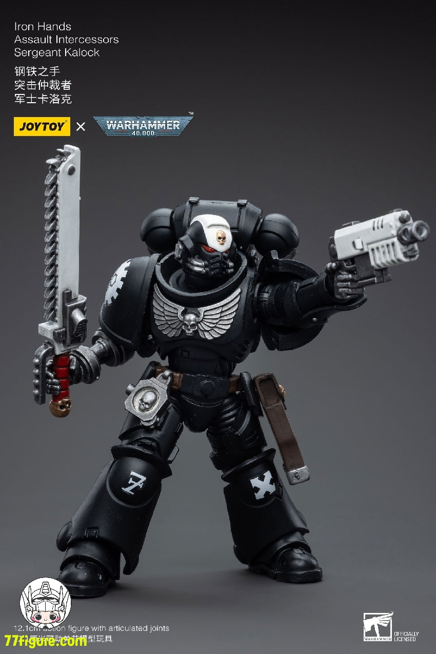 ジョイトイ JoyToy Source 1/18 『ウォーハンマー40K』アイアン ハンズ インターセッサーズ 軍曹カロック 塗装済み可動フィギュア