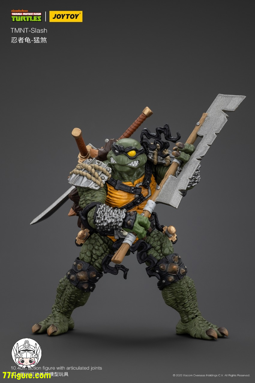 【先行販売】JoyToy 1/18 ティーンエイジ  ミュータント ニンジャ タートルズ 『TMNT 』スラッシュ 塗装済み可動フィギュア