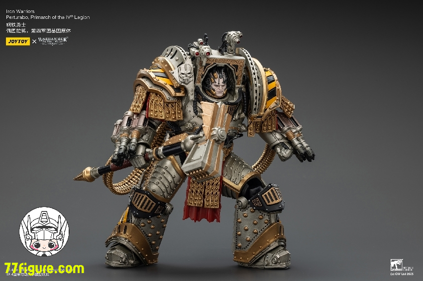 【予約商品】ジョイトイ JoyToy Source 1/18 『ウォーハンマー ホルスの異端』アイアン・ウォリアーズ 第4軍団のプライマーク パータラボ 塗装済み可動フィギュア