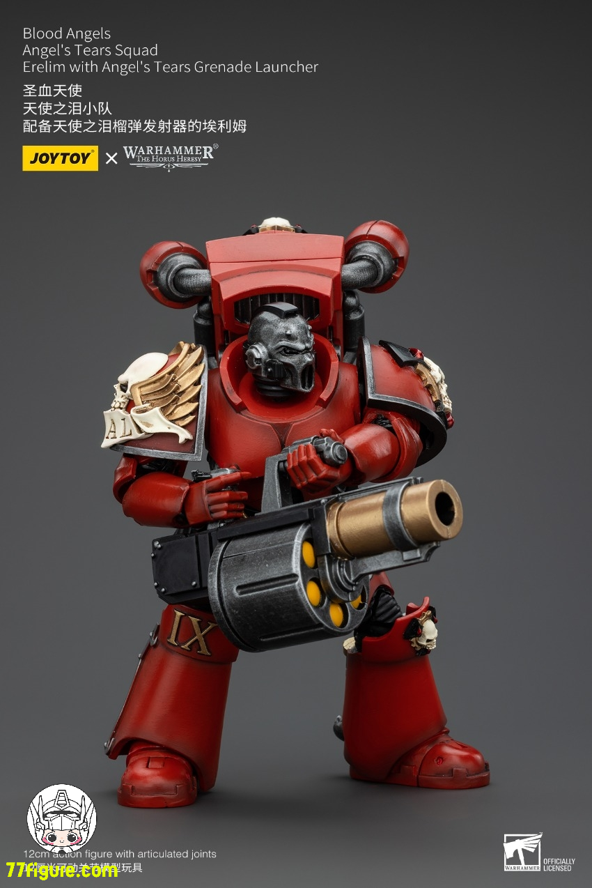 【先行販売】ジョイトイ JoyToy Source 1/18 『ウォーハンマー ホルスの異端』ブラッド エンジェル 天使の涙 部隊 エレリム 天使の涙グレネードランチャー付き 塗装済み可動フィギュア