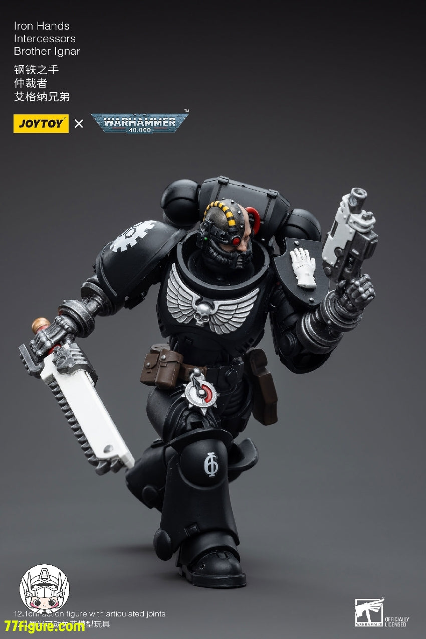 【品切れ】ジョイトイ JoyToy Source 1/18 『ウォーハンマー40K』アイアン ハンズ インターセッサーズ ブラザー イグナル 塗装済み可動フィギュア