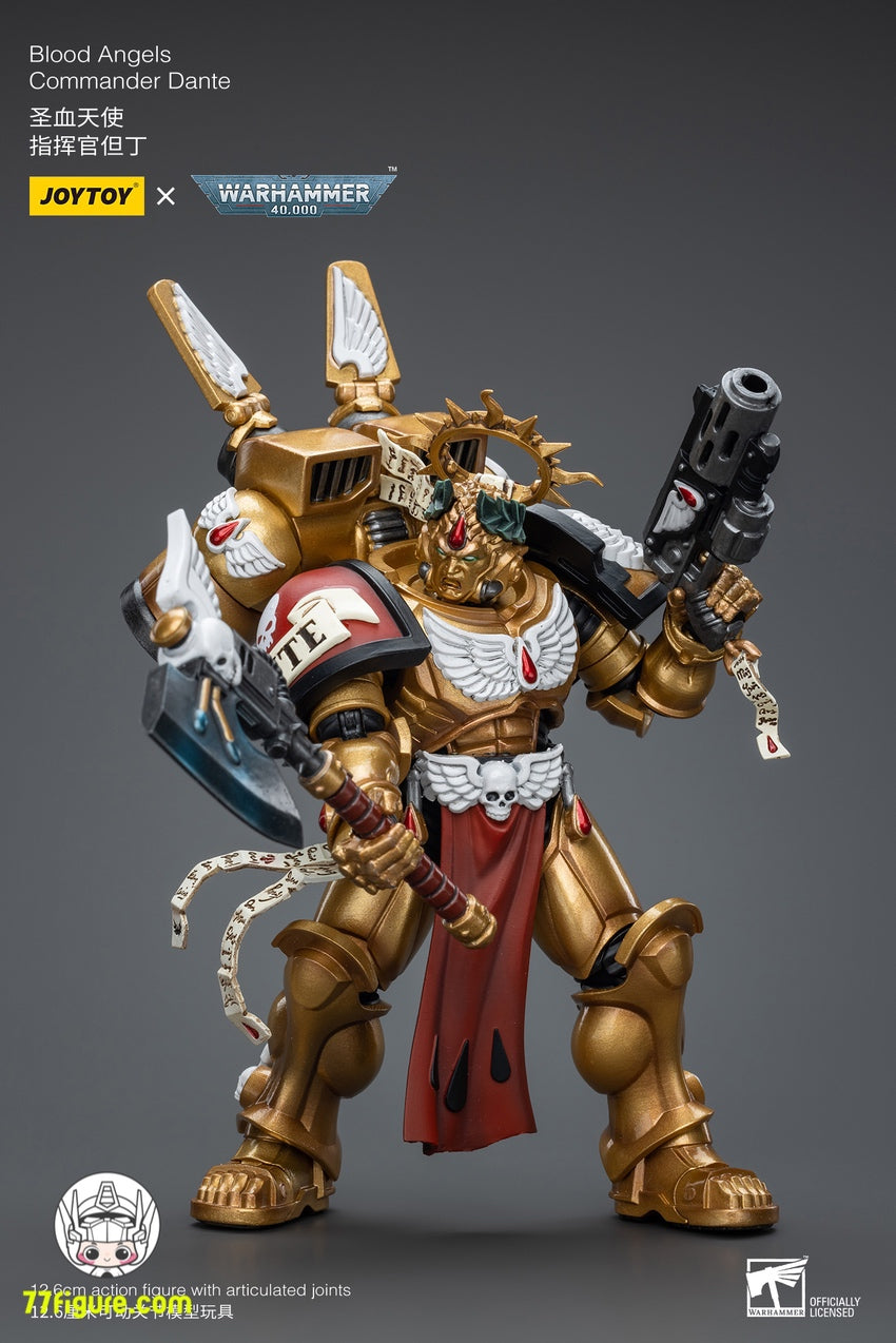 ジョイトイ JoyToy Source 1/18 『ウォーハンマー40K』 ブラッド エンジェルズ 司令官ダンテ 塗装済み可動フィギュア