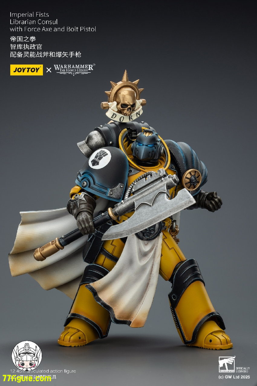 【予約商品】ジョイトイ JoyToy Source 1/18 『ウォーハンマー ホルスの異端』インペリアル フィスツ ライブラリアン・コンスル フォースアックス＆ボルトピストル付き 塗装済み可動フィギュア