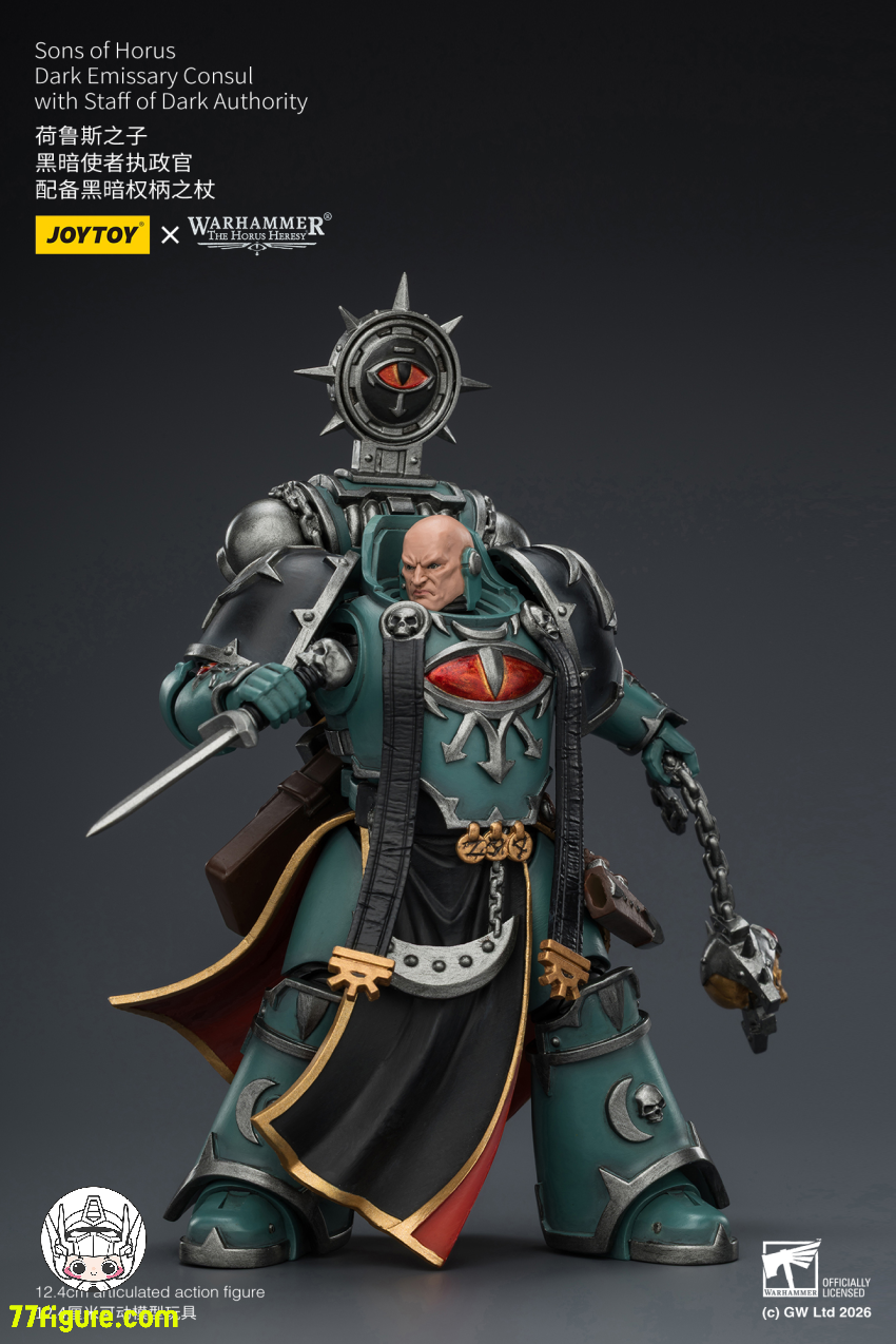 【予約商品】ジョイトイ JoyToy Source 1/18『ウォーハンマー ホルスの異端』ホルスの息子たち 暗黒使者 執政官 暗黒権威の杖付き 塗装済み可動フィギュア
