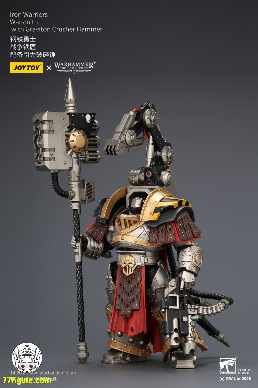 【予約商品】ジョイトイ JoyToy Source 1/18『ウォーハンマー ホルスの異端』アイアン ウォリアーズ ウォースミス グラビトンクラッシャーハンマー付き 塗装済み可動フィギュア