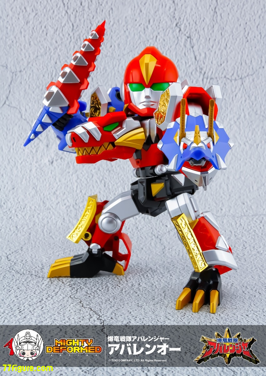 【予約商品】Action Toys MIGHTY DEFORMED 恐竜戦隊ジュウレンジャー アバレンオー 塗装済み可動フィギュア