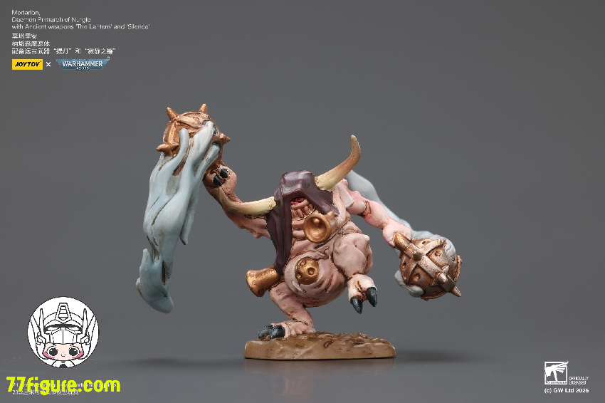 【予約商品】ジョイトイ JoyToy Source 1/18 『ウォーハンマー40K』モータリオン ナーグルのデーモン・プライマーク 古代の武器「ランタン」と「サイレンス」付き 塗装済み可動フィギュア