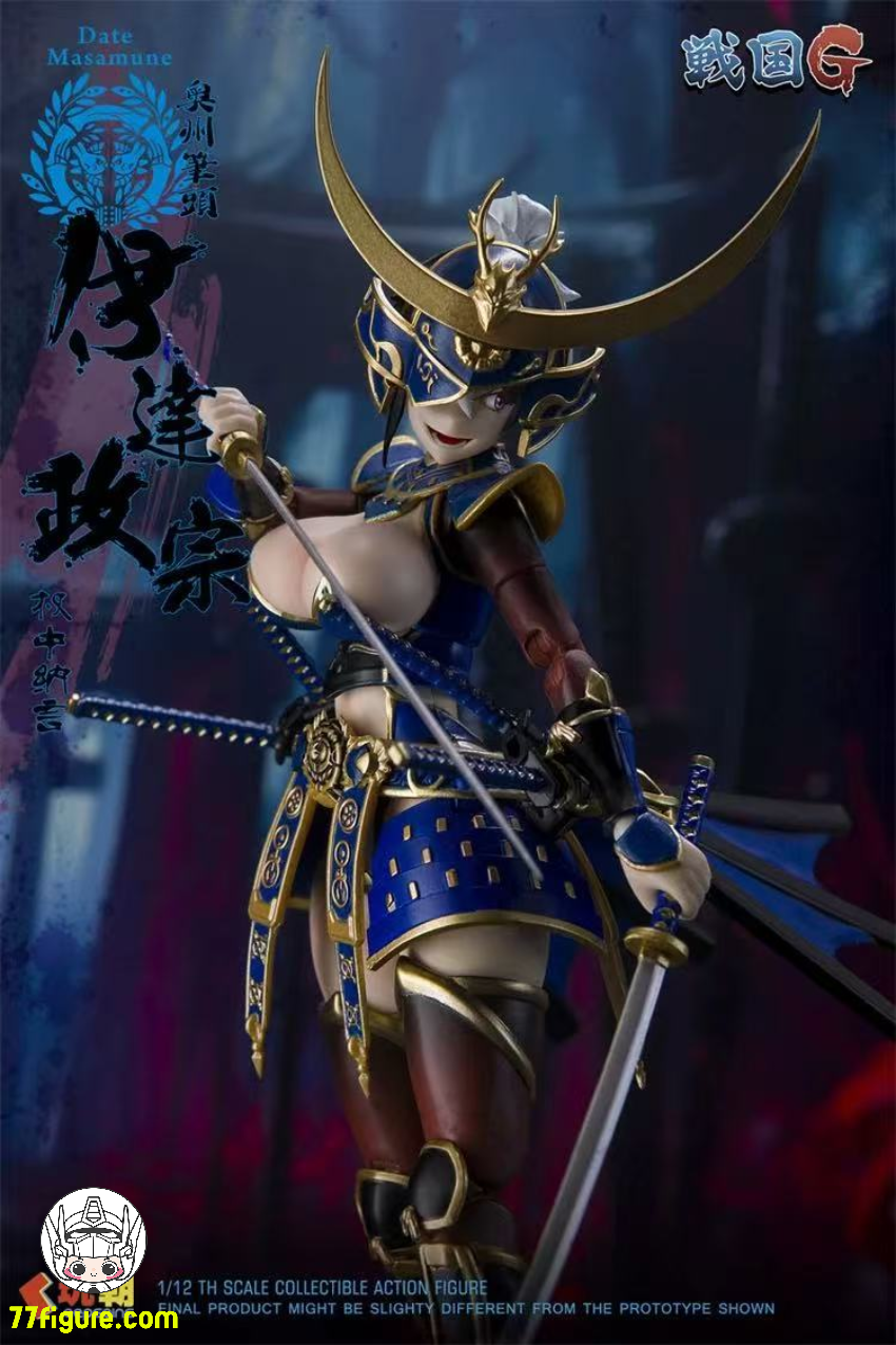 【予約商品】KEEPGOING 1/12 戦国Gシリーズ 伊達政宗 塗装済み可動フィギュア