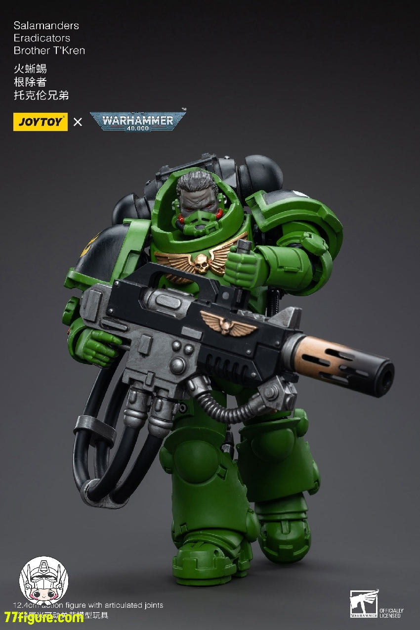 ジョイトイ JoyToy Source 1/18 『ウォーハンマー40K』サラマンダー 根絶者 ブラザー・トゥクレン 塗装済み可動フィギュア