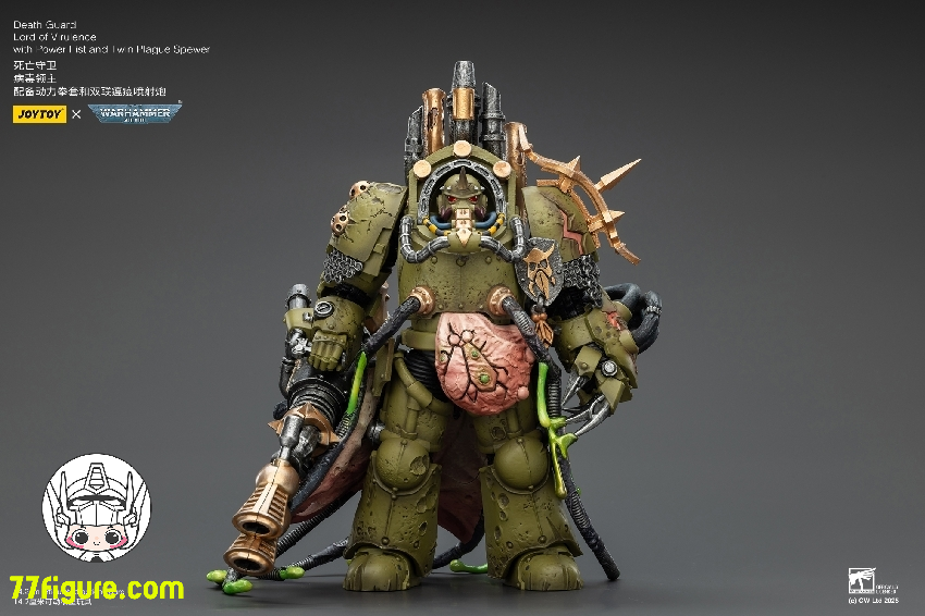 【予約商品】ジョイトイ JoyToy Source 1/18 『ウォーハンマー40K』デスガード ロードのヴィラレンス パワーフィストとツイン プレイグ スピューア付き 塗装済み可動フィギュア