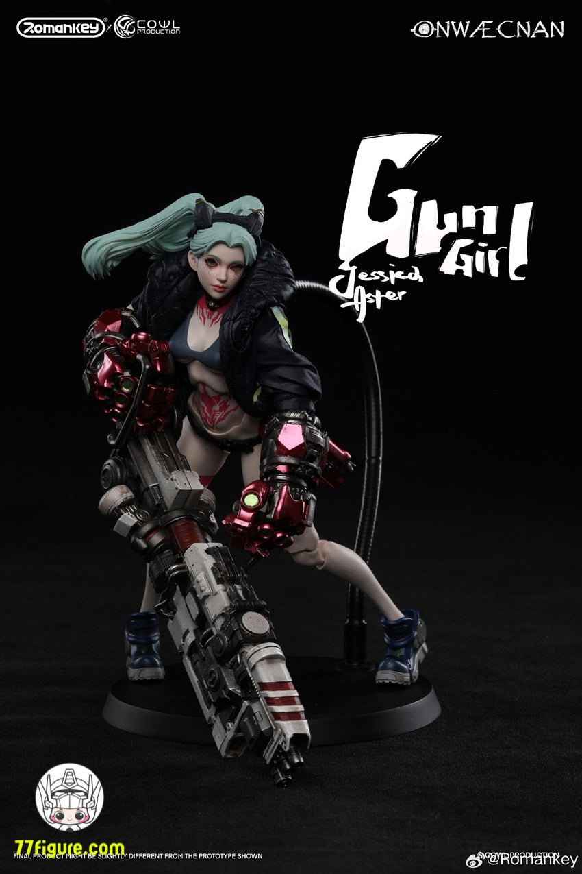 【予約受付終了】Romankey&Cowl 1/12  ガンガール レベカ・アスター 豪華版 塗装済み可動フィギュア