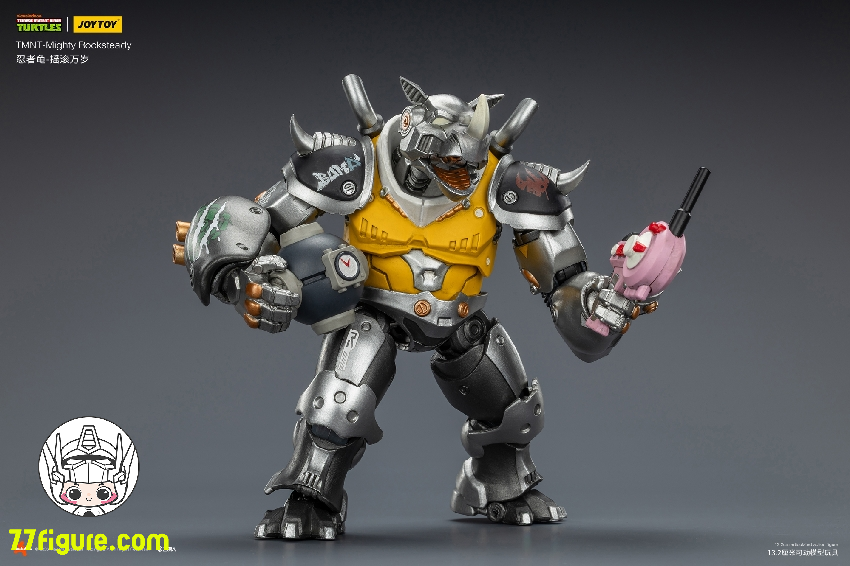 【予約受付終了】ジョイトイ JoyToy 1/18 ティーンエイジ  ミュータント ニンジャ タートルズ 『TMNT』マイティ・ロックステディ 塗装済み可動フィギュア