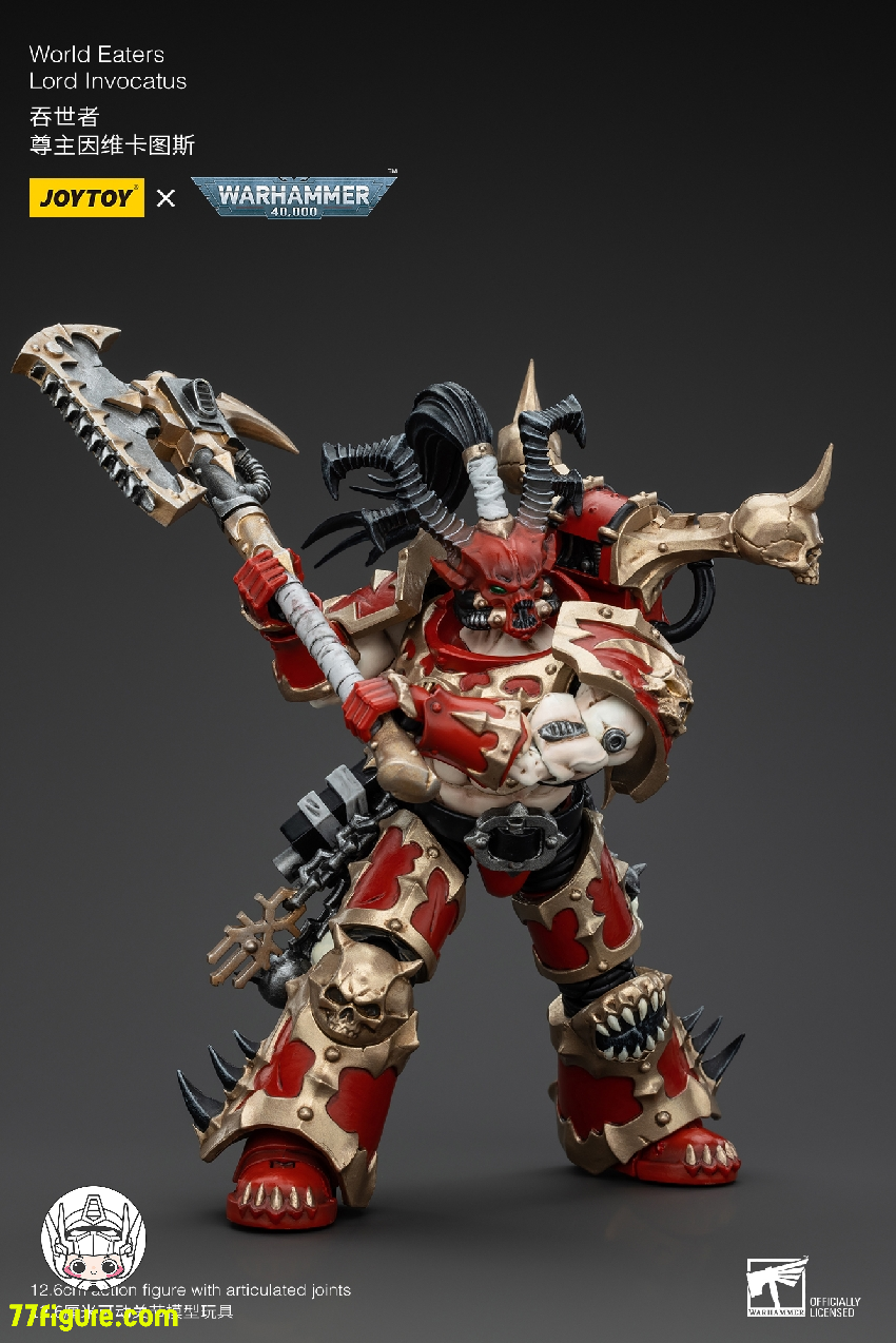 【先行販売】ジョイトイ JoyToy Source 1/18 『ウォーハンマー40K』ワールドイーターズ ロード・インヴォカトゥス 塗装済み可動フィギュア