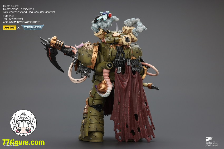 【予約商品】ジョイトイ JoyToy Source 1/18 『ウォーハンマー40K』デスガード デスシュラウド・ターミネーター1 マンリーパーとプレイグスパーター・ガントレット付き 塗装済み可動フィギュア